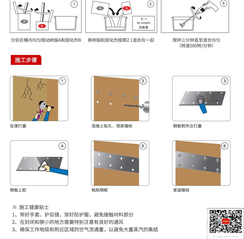 包钢新荣粘钢加固施工过程